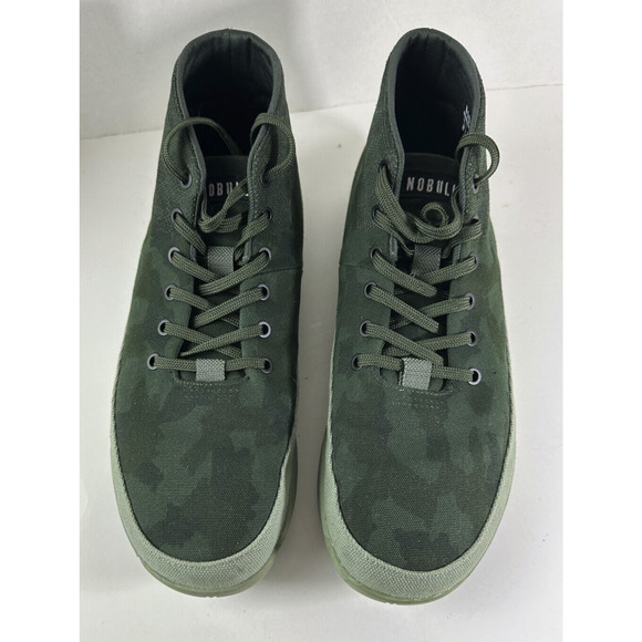 NoBull Forest Camo Canvas Mid Trainer Sneakers Green Shoes Men's 13 Rare HTF - Picture 15 of 15